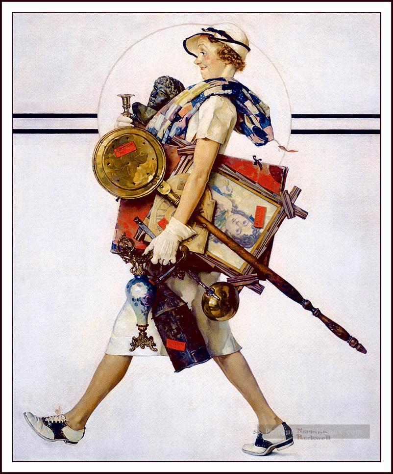 1937年7月の土曜日の夕方 ノーマン・ロックウェル油絵